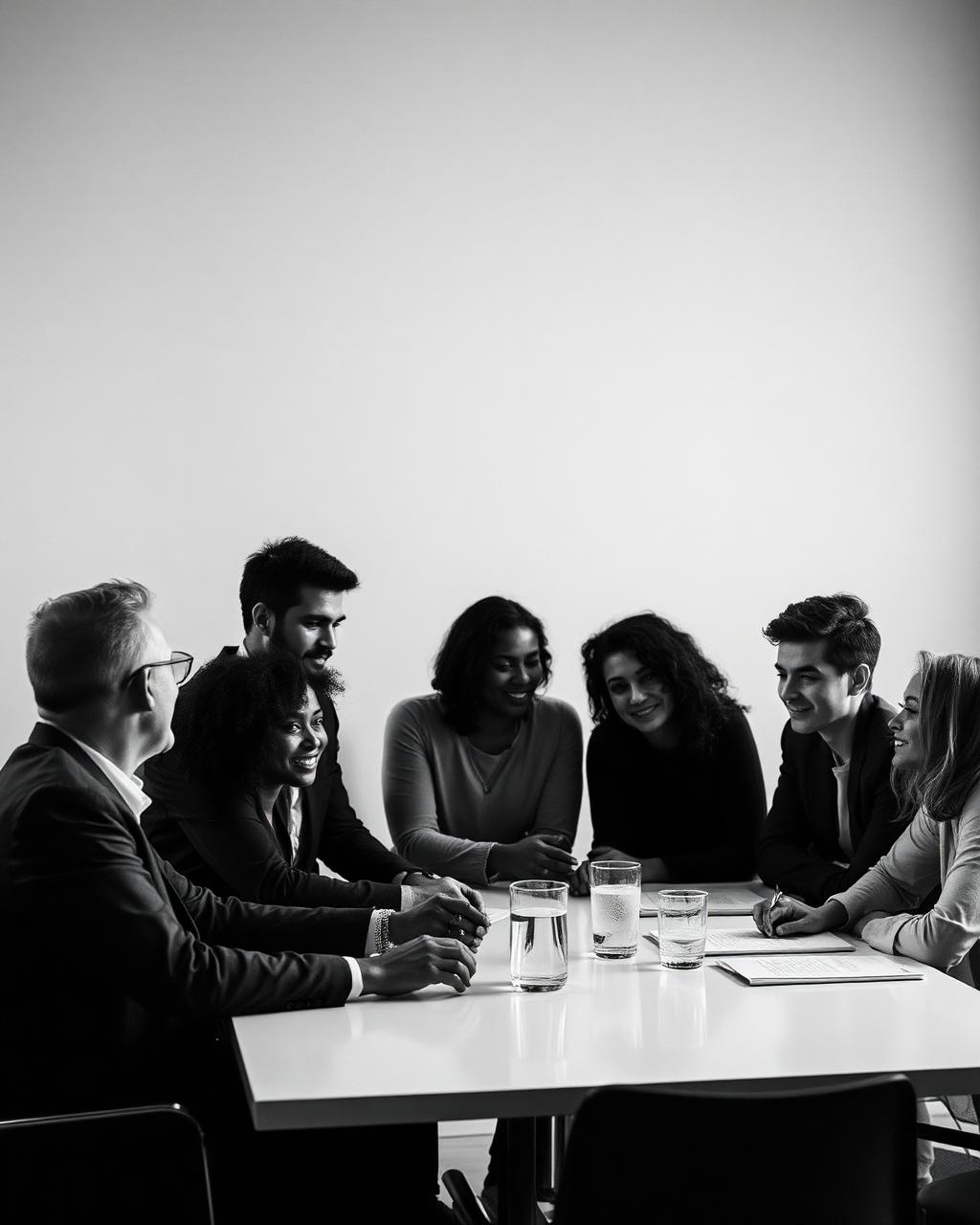 Equipe reunida discutindo cultura organizacional